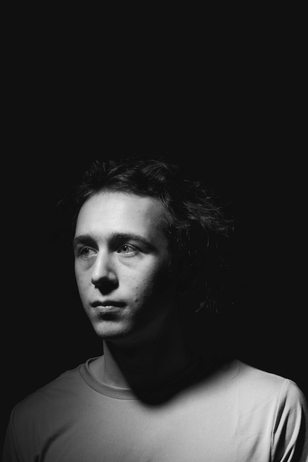 Studio portrait of a young man